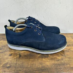 Samuel Hubbard Vibram Nubuck Derby Blue Gray Shoes M1100-016‎ Men's 11.5